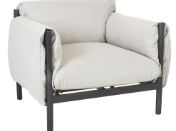 Sale Beliani Set di divani da giardino 5 posti ESPERIA Metallo Grigio Grigio Nero