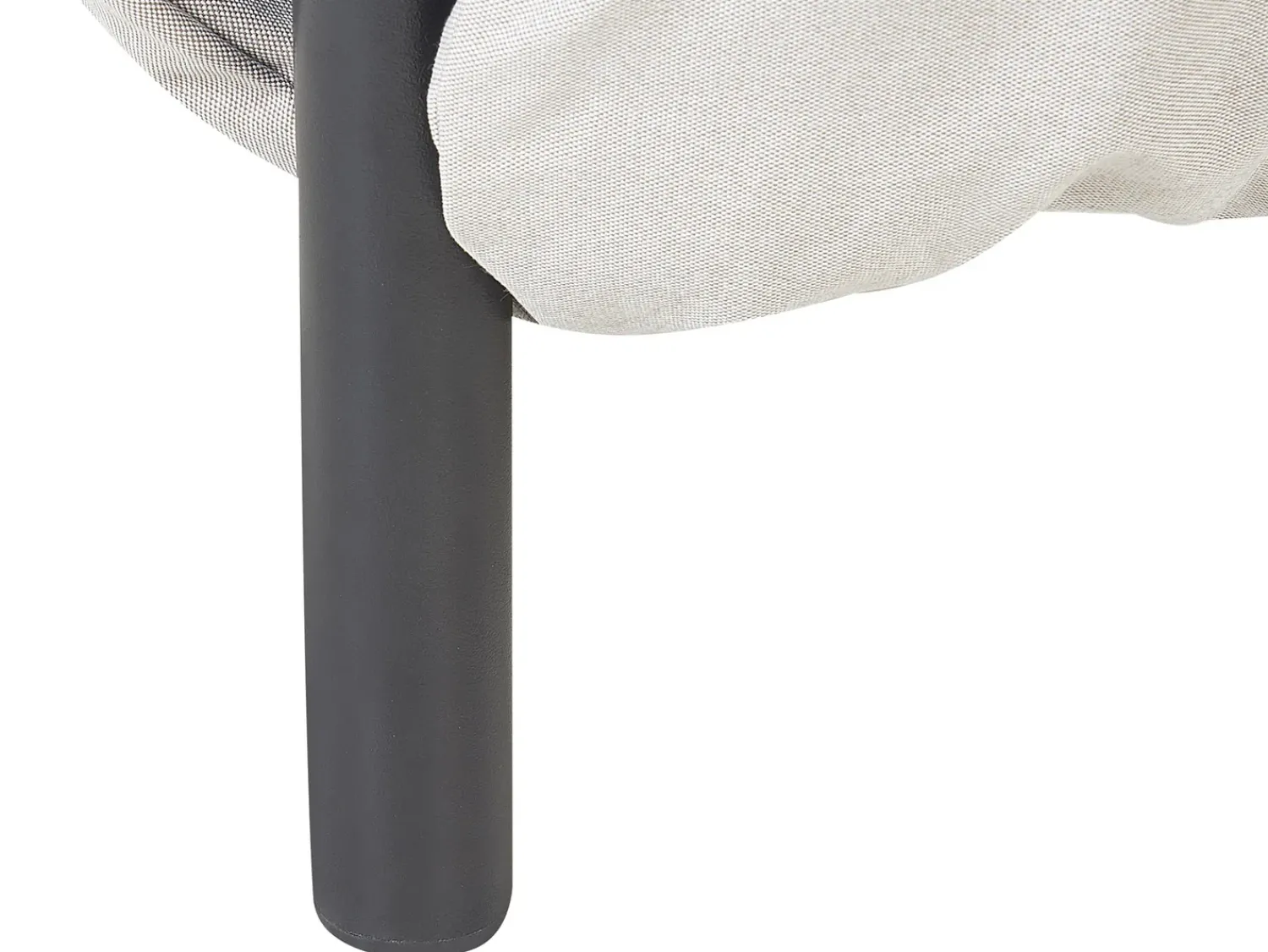 Beliani Set di divani da giardino 4 posti ESPERIA Metallo Grigio Grigio Nero