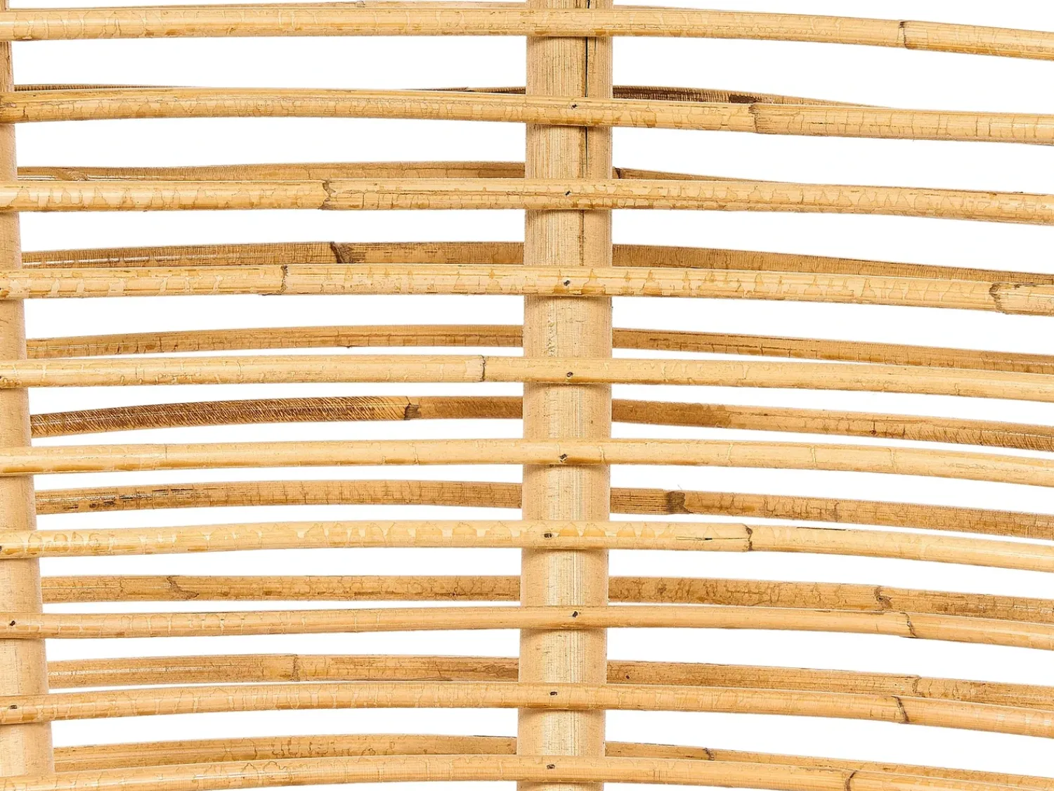 New Beliani Set di divani da giardino 4 posti MARATEA Rattan Naturale Beige Naturale Nero