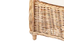 Sale Beliani Set di divani da giardino 5 posti ALESSANO Rattan Naturale Bianco Naturale