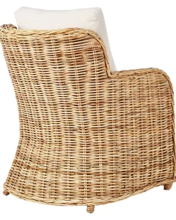 Sale Beliani Set di divani da giardino 5 posti ALESSANO Rattan Naturale Bianco Naturale