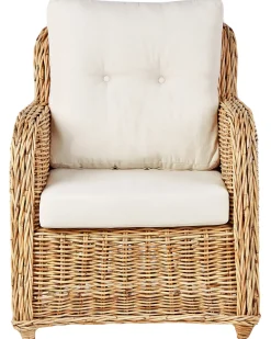 Sale Beliani Set di divani da giardino 5 posti ALESSANO Rattan Naturale Bianco Naturale