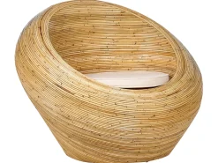 Online Beliani Set di divani da giardino 4 posti MAIORI Rattan Naturale Beige Naturale