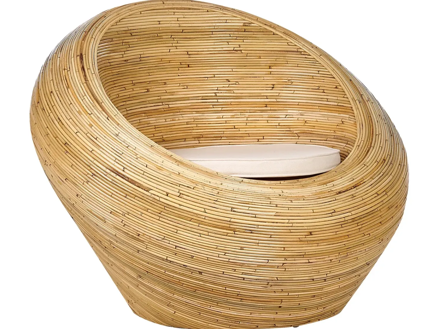Online Beliani Set di divani da giardino 4 posti MAIORI Rattan Naturale Beige Naturale