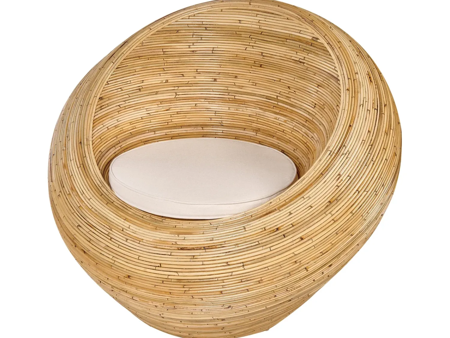 Online Beliani Set di divani da giardino 4 posti MAIORI Rattan Naturale Beige Naturale