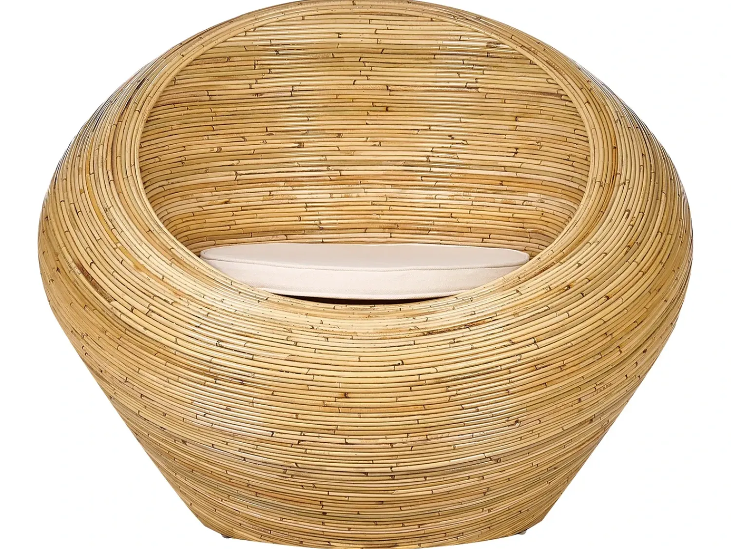 Online Beliani Set di divani da giardino 4 posti MAIORI Rattan Naturale Beige Naturale