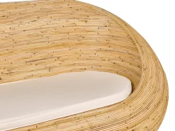 Online Beliani Set di divani da giardino 4 posti MAIORI Rattan Naturale Beige Naturale