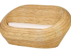 Online Beliani Set di divani da giardino 4 posti MAIORI Rattan Naturale Beige Naturale