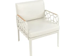 Beliani Set di divani da giardino 4 posti ERICHE Beige chiaro Beige Marrone