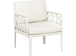 Beliani Set di divani da giardino 4 posti ERICHE Beige chiaro Beige Marrone