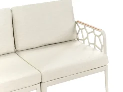 Beliani Set di divani da giardino 4 posti ERICHE Beige chiaro Beige Marrone