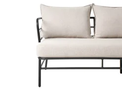 Best Beliani Set di divani da giardino 5 posti PONZONE Metallo Beige chiaro Beige Nero