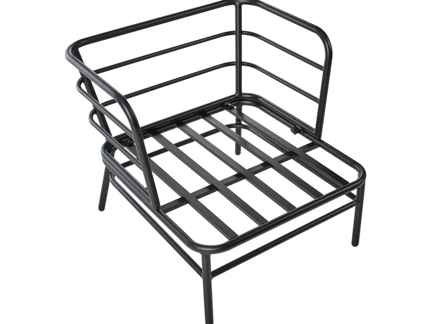 Best Beliani Set di divani da giardino 5 posti PONZONE Metallo Beige chiaro Beige Nero