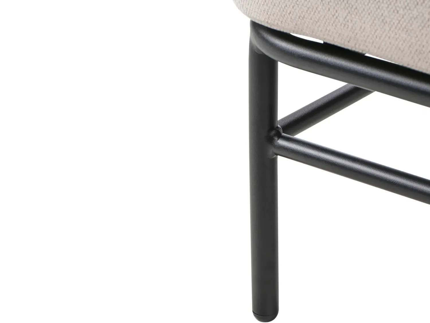 Best Beliani Set di divani da giardino 5 posti PONZONE Metallo Beige chiaro Beige Nero