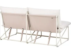 Outlet Beliani Set di divani da giardino 4 posti PICO Metallo chiaro Beige