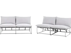 Discount Beliani Set di divani da giardino 4 posti PICO Metallo Grigio
