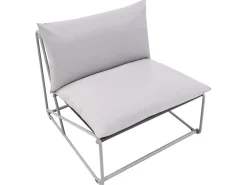 Discount Beliani Set di divani da giardino 4 posti PICO Metallo Grigio
