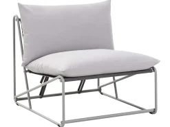 Discount Beliani Set di divani da giardino 4 posti PICO Metallo Grigio