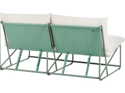 Online Beliani Set di divani da giardino 4 posti PICO Metallo Verde Beige Verde