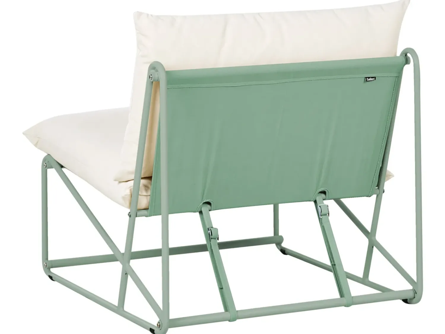 Online Beliani Set di divani da giardino 4 posti PICO Metallo Verde Beige Verde