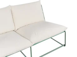Online Beliani Set di divani da giardino 4 posti PICO Metallo Verde Beige Verde
