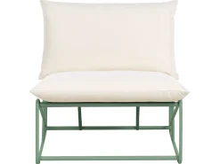 Online Beliani Set di divani da giardino 4 posti PICO Metallo Verde Beige Verde