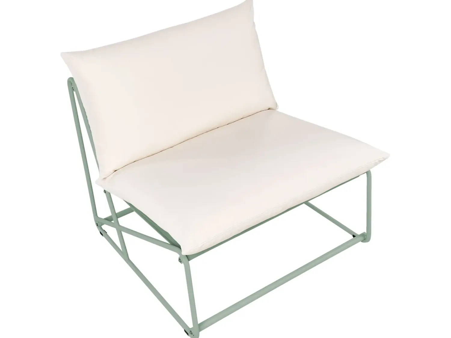 Online Beliani Set di divani da giardino 4 posti PICO Metallo Verde Beige Verde