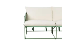 Online Beliani Set di divani da giardino 4 posti PONTE Metallo Verde Beige Verde