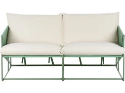 Online Beliani Set di divani da giardino 4 posti PONTE Metallo Verde Beige Verde