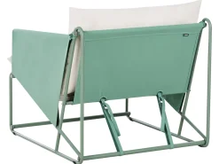 Online Beliani Set di divani da giardino 4 posti PONTE Metallo Verde Beige Verde