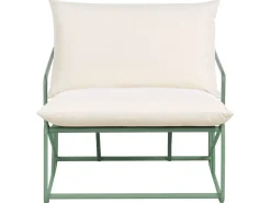 Online Beliani Set di divani da giardino 4 posti PONTE Metallo Verde Beige Verde