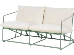 Online Beliani Set di divani da giardino 4 posti PONTE Metallo Verde Beige Verde