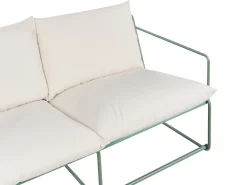 Online Beliani Set di divani da giardino 4 posti PONTE Metallo Verde Beige Verde