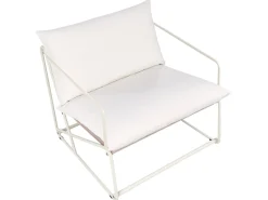 Hot Beliani Set di divani da giardino 4 posti PONTE Metallo Beige chiaro Beige Grigio
