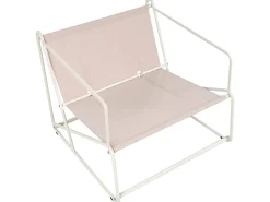 Hot Beliani Set di divani da giardino 4 posti PONTE Metallo Beige chiaro Beige Grigio