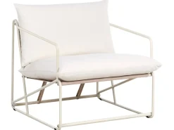 Hot Beliani Set di divani da giardino 4 posti PONTE Metallo Beige chiaro Beige Grigio