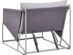 Online Beliani Set di divani da giardino 4 posti PONTE Metallo Grigio