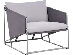 Online Beliani Set di divani da giardino 4 posti PONTE Metallo Grigio