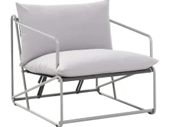 Online Beliani Set di divani da giardino 4 posti PONTE Metallo Grigio