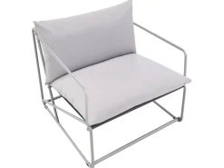 Online Beliani Set di divani da giardino 4 posti PONTE Metallo Grigio