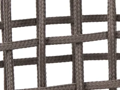 Beliani Set di divani da giardino 7 posti ROBELLA con tavoli Beige Bianco Beige Marrone
