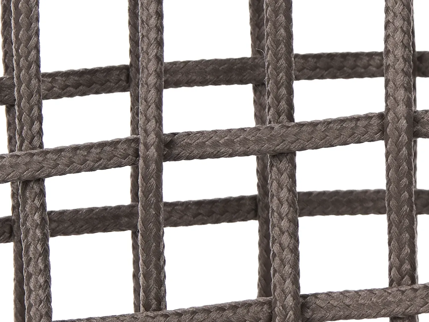 Beliani Set di divani da giardino 7 posti ROBELLA con tavoli Beige Bianco Beige Marrone