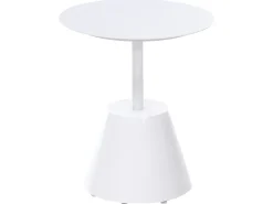 Beliani Set di divani da giardino 7 posti ROBELLA con tavoli Beige Bianco Beige Marrone