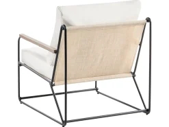 Online Beliani Set di divani da giardino 5 posti VENARIA con tavoli Metallo Beige/Nero Beige Nero