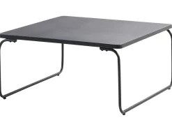 Online Beliani Set di divani da giardino 5 posti VENARIA con tavoli Metallo Beige/Nero Beige Nero