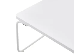 Online Beliani Set di divani da giardino 5 posti VENARIA con tavoli Metallo Beige/Bianco Bianco Beige
