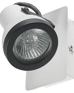 Discount Beliani BARO Regolabile Metallo Bianco Bianco Nero