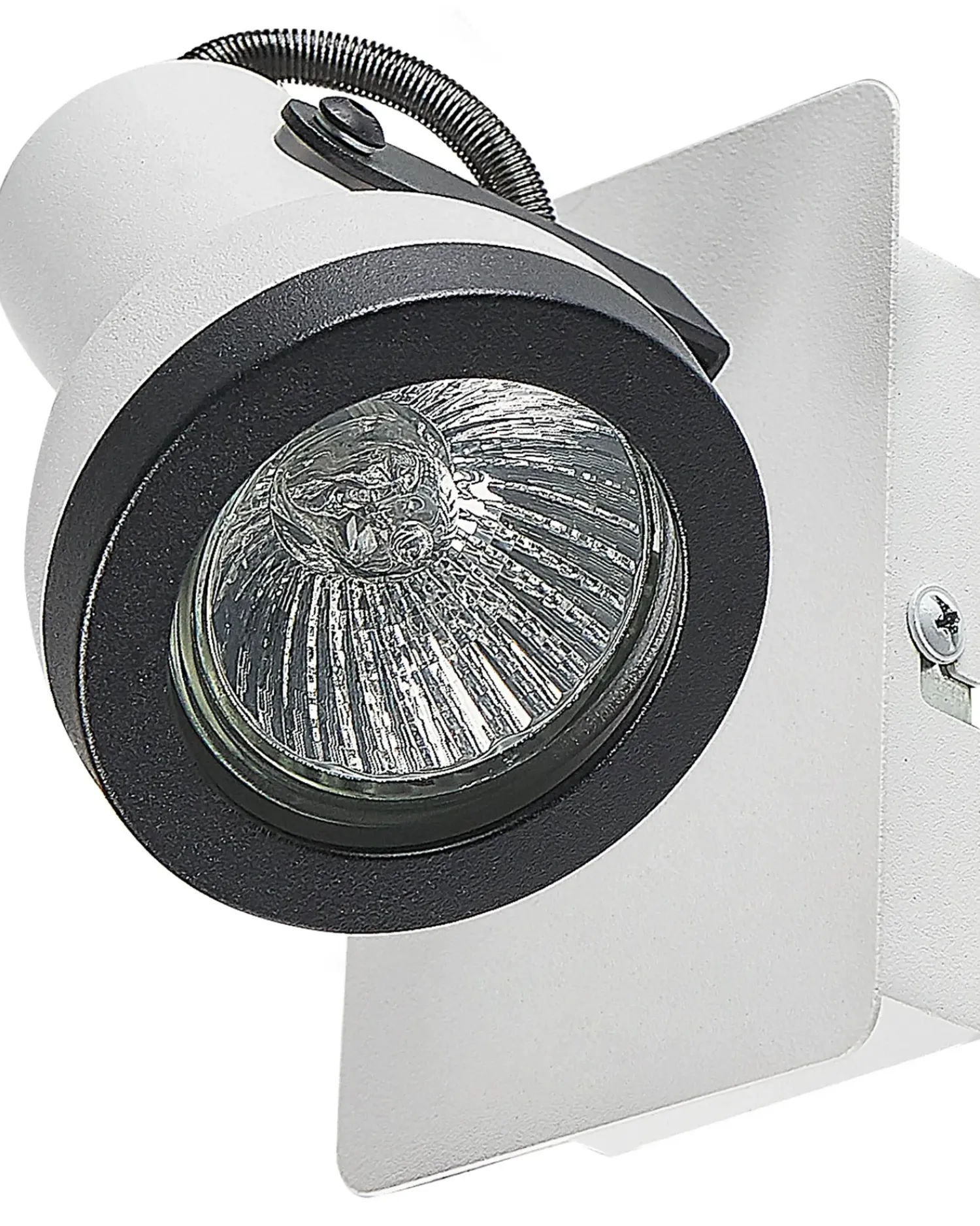 Discount Beliani BARO Regolabile Metallo Bianco Bianco Nero