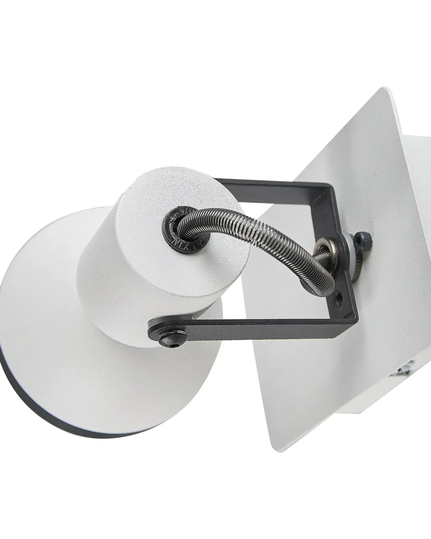 Discount Beliani BARO Regolabile Metallo Bianco Bianco Nero