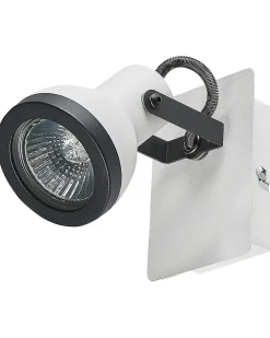 Discount Beliani BARO Regolabile Metallo Bianco Bianco Nero